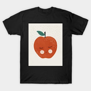 Apple, Abstract, Mid century modern kids wall art, Nursery room T-Shirt